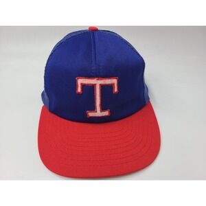Vintage Texas Rangers Mesh Trucker Snapback Hat Cap Men MLB Blue Red Green Brim